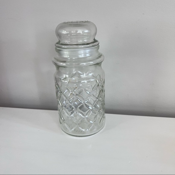 Vintage 1984 Planters Peanuts diamond embossed jar with lid - Picture 4 of 6
